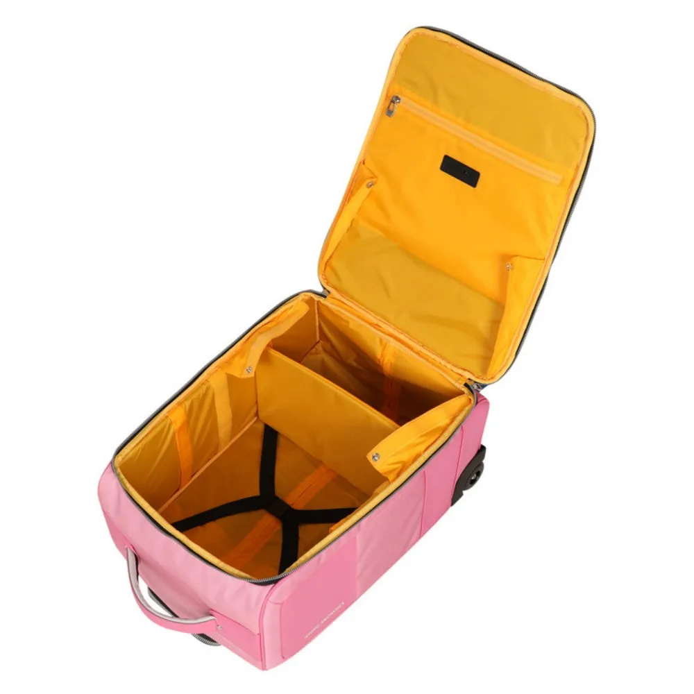 حقيبة ملابس الجولف - حقيبة نسائية مطبوعة على شكل جمجمة وردية - حقيبة محمولة بعجلات حقيبة ملابس عالمية #5