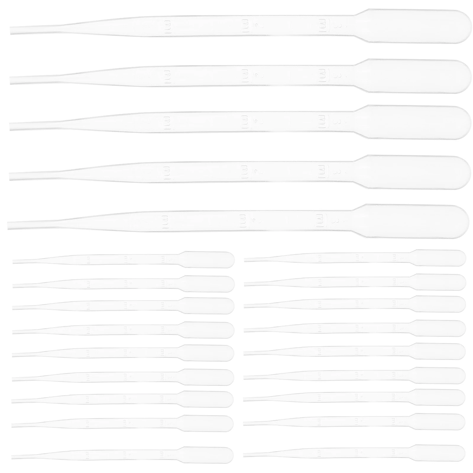 

100pcs Clear Scale Dropper 3ML Plastic Pipette Laboratory Droppers Essential Oil Tools Calibrated Handmade Craft