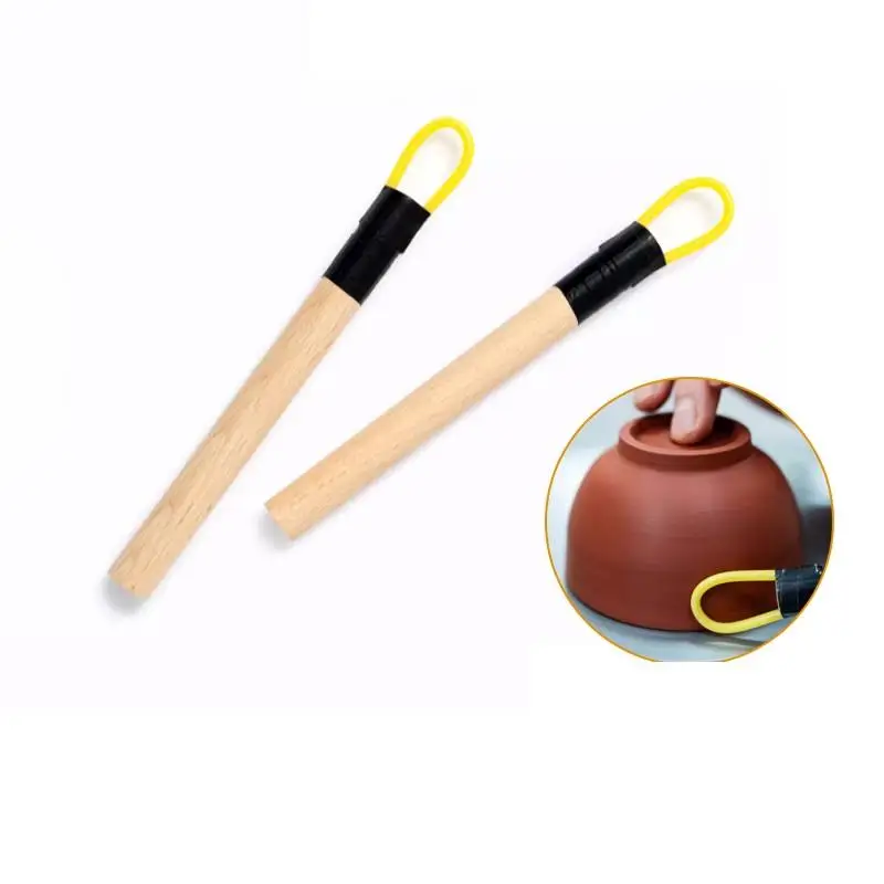 Pottery Polishing Rod Multipurpose Clay Finishing Pen for Purple Sand Ceramics Repairing DIY Craft Creation