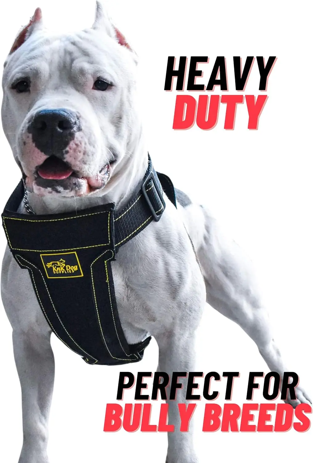 Heavy Duty Dog Harness for Large Breeds - Tactical, Durable Chest Support for Training and Walking