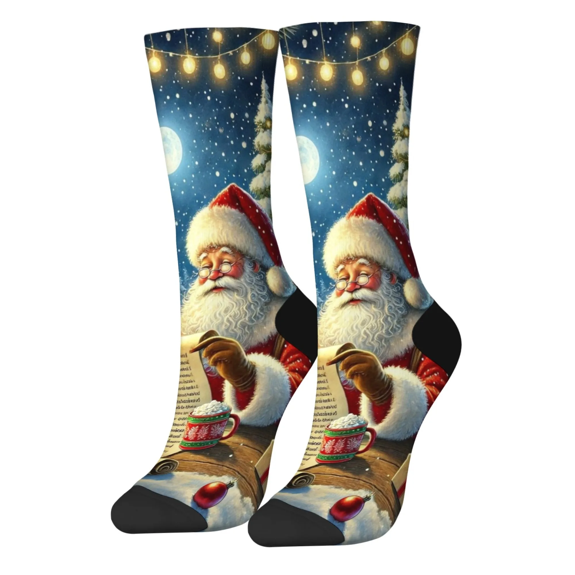 جولي سانتا الجدة الرجال الجوارب الرجعية موضة جوارب رياضية غير رسمية مريحة الدافئة الشارع الهيب هوب جوارب بأشكال مضحكة هدية الكريسماس #1