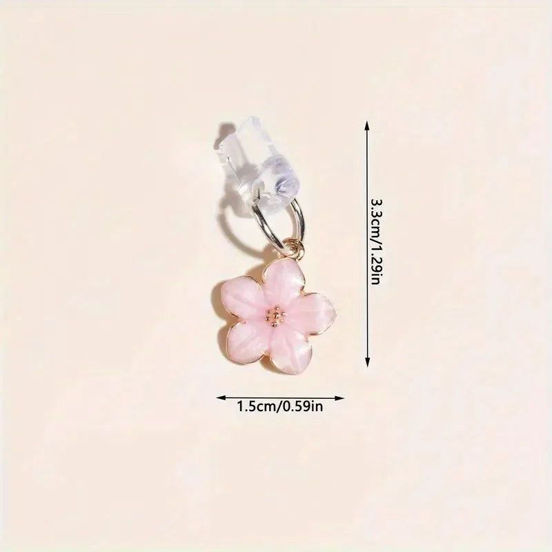 

1pcs Simple Flowers Phone Dust plug Accessories Decoration Hanging Pendant for iPhone for Samsung Type-C Charging Port
