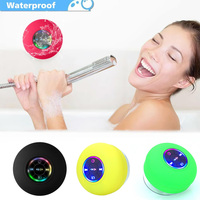 Mini Portable Bluetooth Audio IPX4 Waterproof LED Lights Bathroom Outdoor Large Suction Cup Can Adsorbed Wall Speaker Sound Box