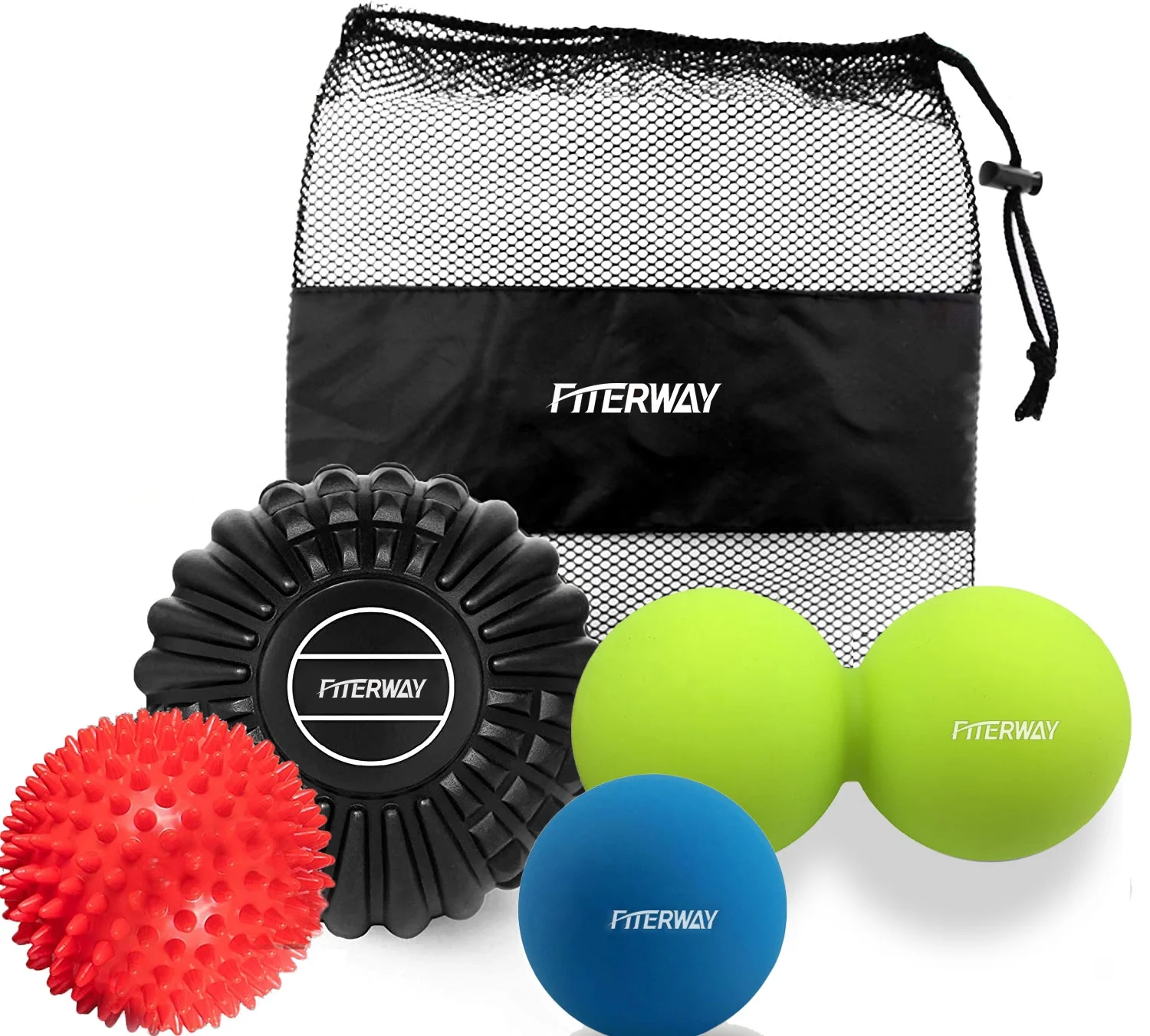 3pcs Therapy Massage Ball Set for Fitness, Physical Therapy and Muscle Relief