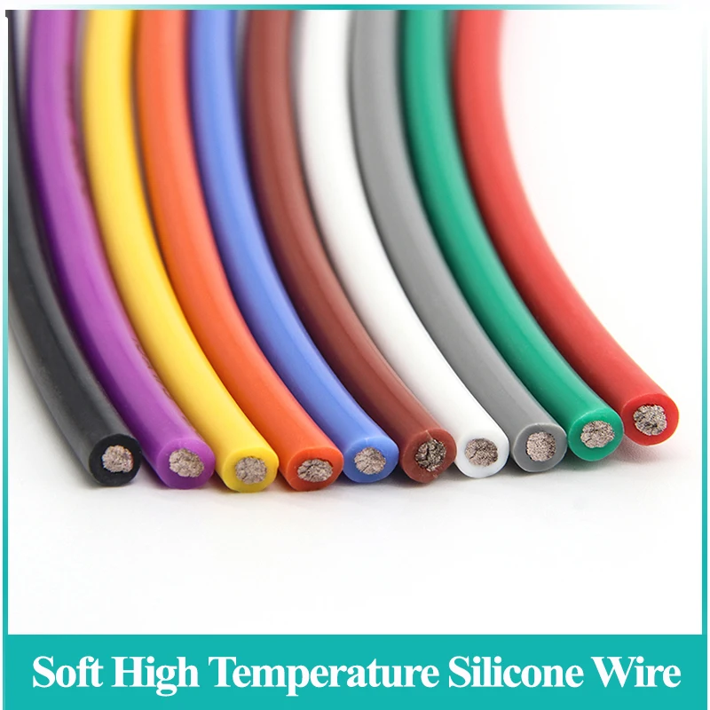 

Flexible Heat-resistant cable 16~02 AWG Ultra Soft Silicone Wire High Temperature Flexible Copper Automotive Wiring Copper Line