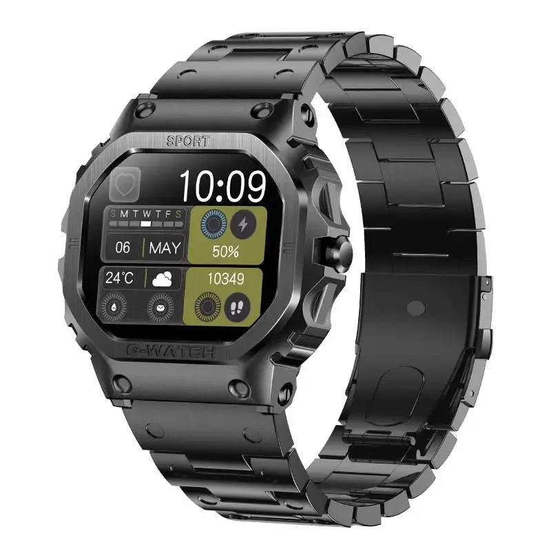 Smartwatch Premium 2024 para todos - tela de 1,57". Pulseira BT Call/Sports/Ossigênio no Sangue. Impermeável IP68. Compatível com Android e IOS.