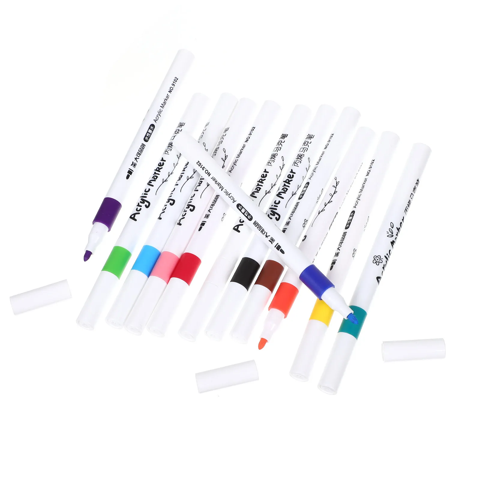 

12Pcs Drawing Pens Safe Non Toxic ABS Paint Markers for Students Artists Fine Art Sketching Painting Coloring on