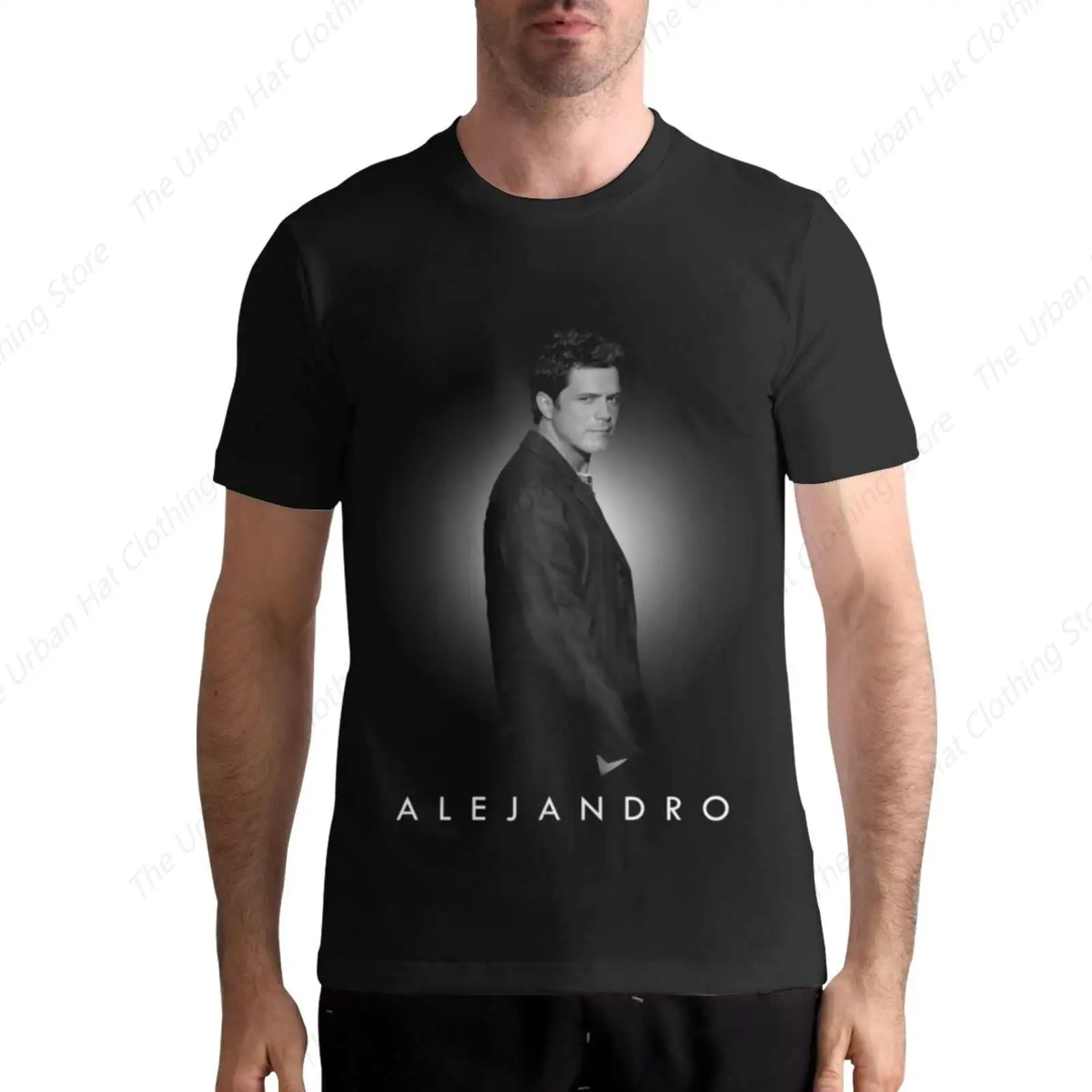 Man\'s T-Shirts Alejandro Singer SANZ Short Sleeve Cotton Shirts Classic Graphic Top for Man Crew Neck Tshirt