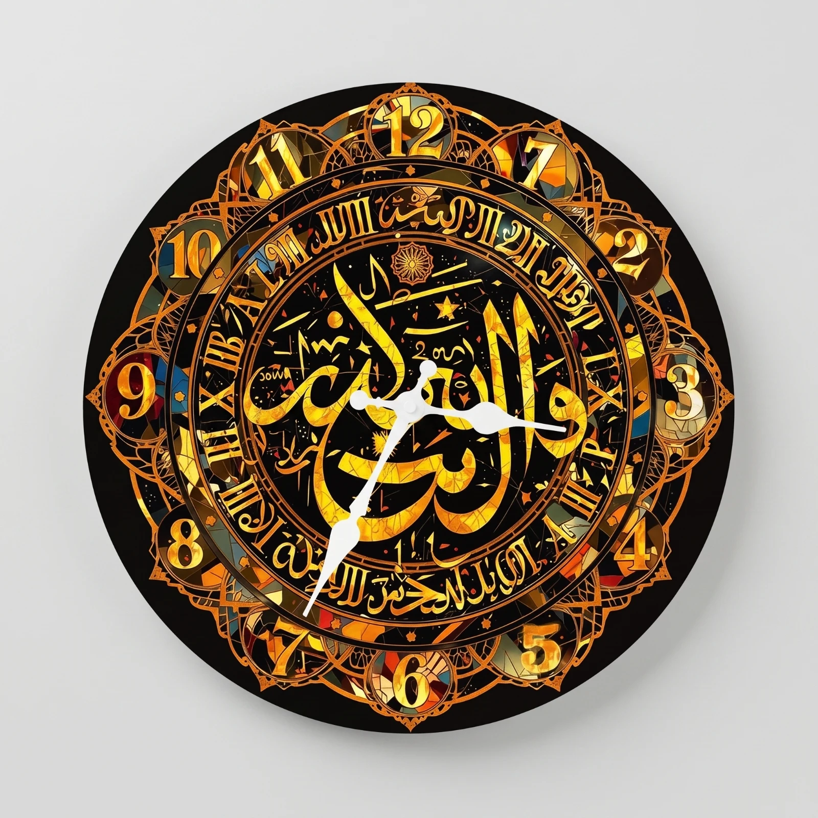 Silent Wall Clock Clear Numbers Decorative Wall Clock Battery Operated Modern for Light Sleepers, Bedroom, Living Room