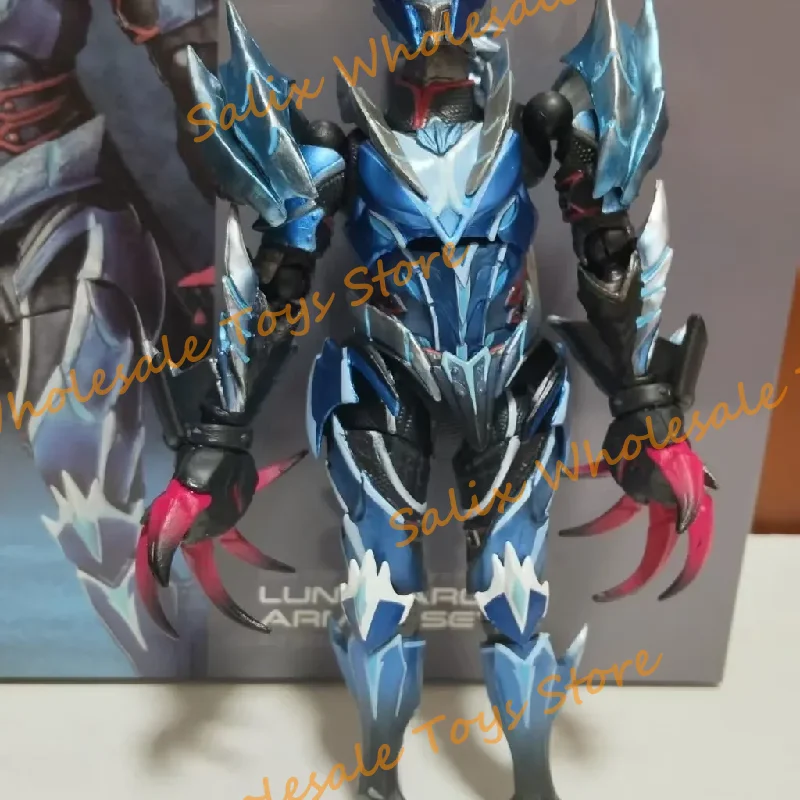 متوفر في المخزون مجموعة Kaiyodo Lunagaron Revoltech مذهلة Yamaguchi Monster Hunter Rise: Sunbreak Lunagaron مجموعة نموذج لجسم دمى هدايا