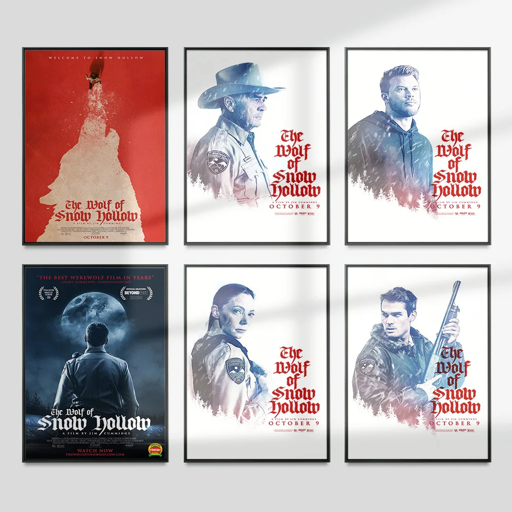 

The Wolf Of Snow Hollow Movie Poster Film Wall Stickers Print Art Canvas Painting Video Room Cinema Decor