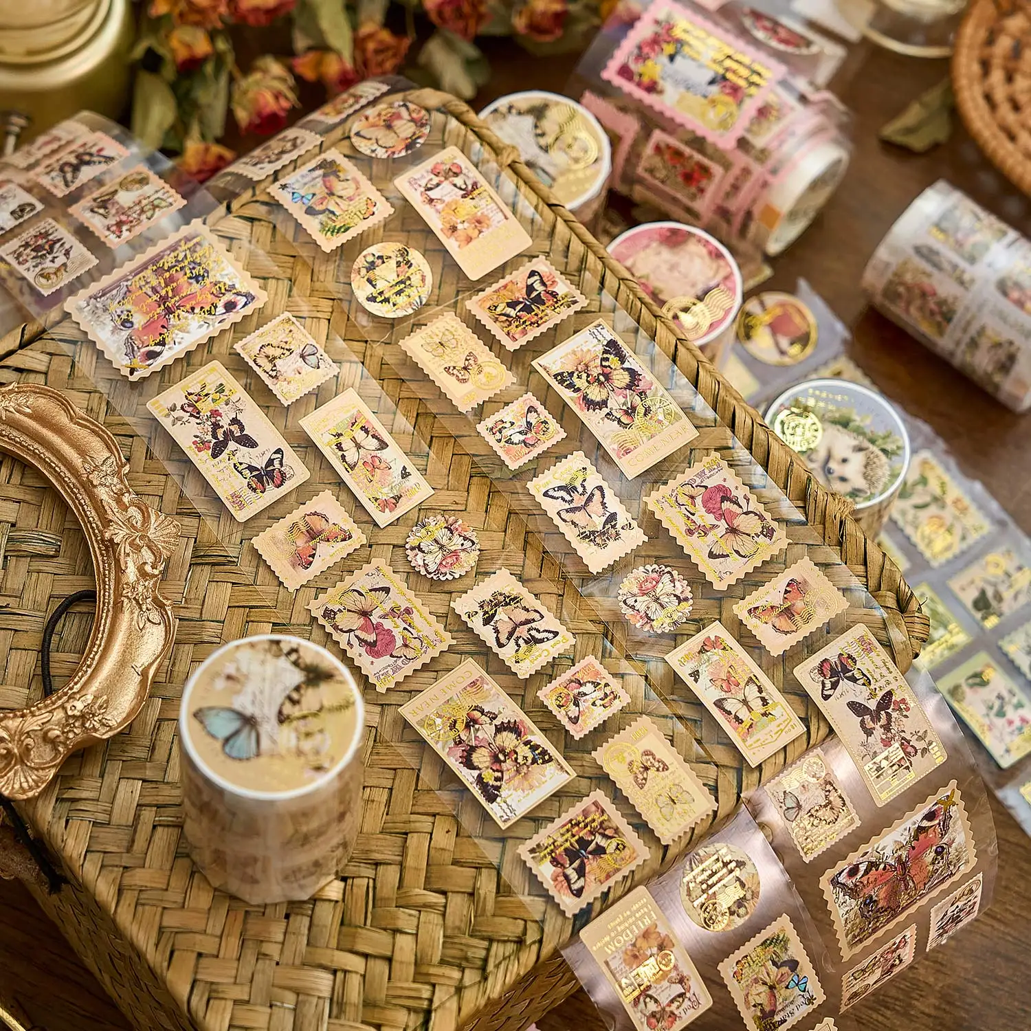 Фэнтезийная серия для входа, горячее тиснение, стильная лента, ретро-почтовая марка, справочник, чехол для мобильного телефона, базовый декоративный материал, наклейка «сделай сам»