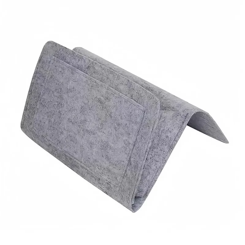 Bedside Sofa Storage Caddy Multi-pocket PU Leather Hanging Organizer Bag For Remote Control Phone Book  Bed Couch Side Storage view 5
