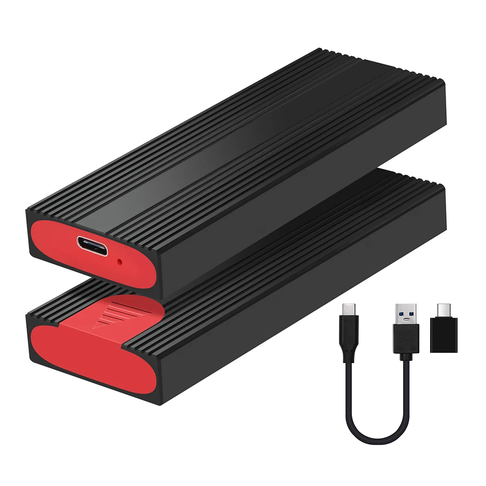 

M.2 NGFF NVME Hard Drive Enclosure USB3.2 Gen2 Type C SSD Hard Disk Drive Case for NVMe M Key/B+M Key NGFF SATA B Key/B+M Key