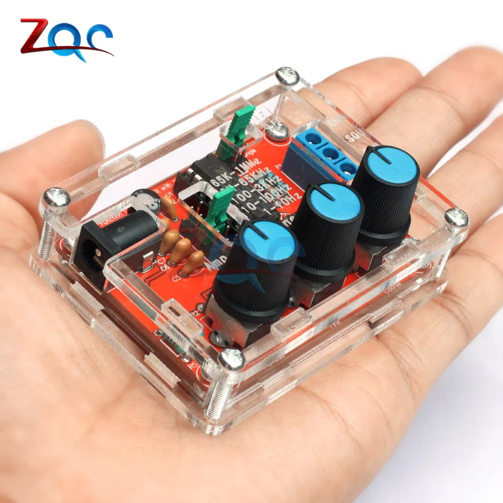 1Hz -1MHz XR2206 Function Signal Generator DIY Kit Sine/Triangle/Square Output Signal Generator Adjustable Frequency Amplitude