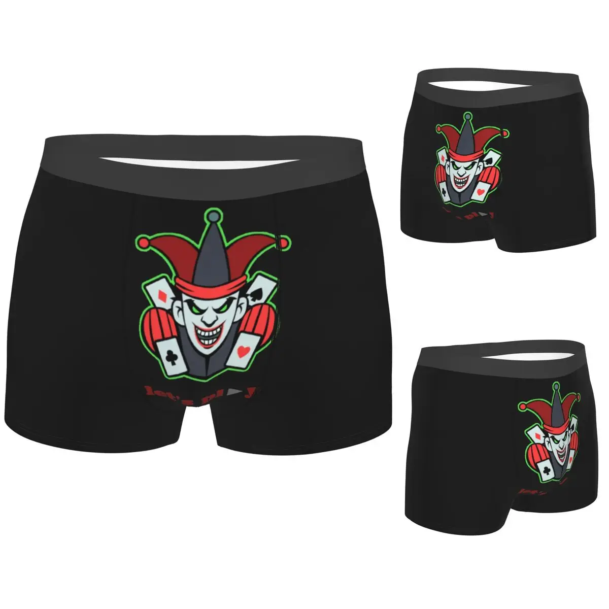 

Boxer Underpants Shorts Poker Card Game Casino Panties Men Ventilate Underwear for Homme Man Boyfriend Gifts