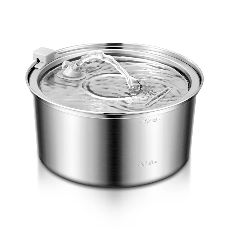 

Cats Water Fountain Stainless Steel 108Oz/3.2L Automatic Pet Water Fountain Smart Mute Dog Water Dispenser