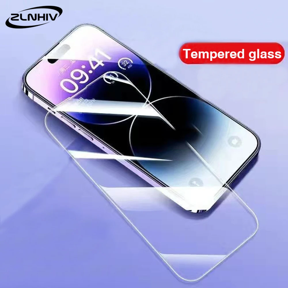 ZLNHIV 9H Tempered Glass For iphone 14 plus 13 mini 12 pro Max 11 X XS XR 8 7 screen protector 6 6S protective film Smartphone