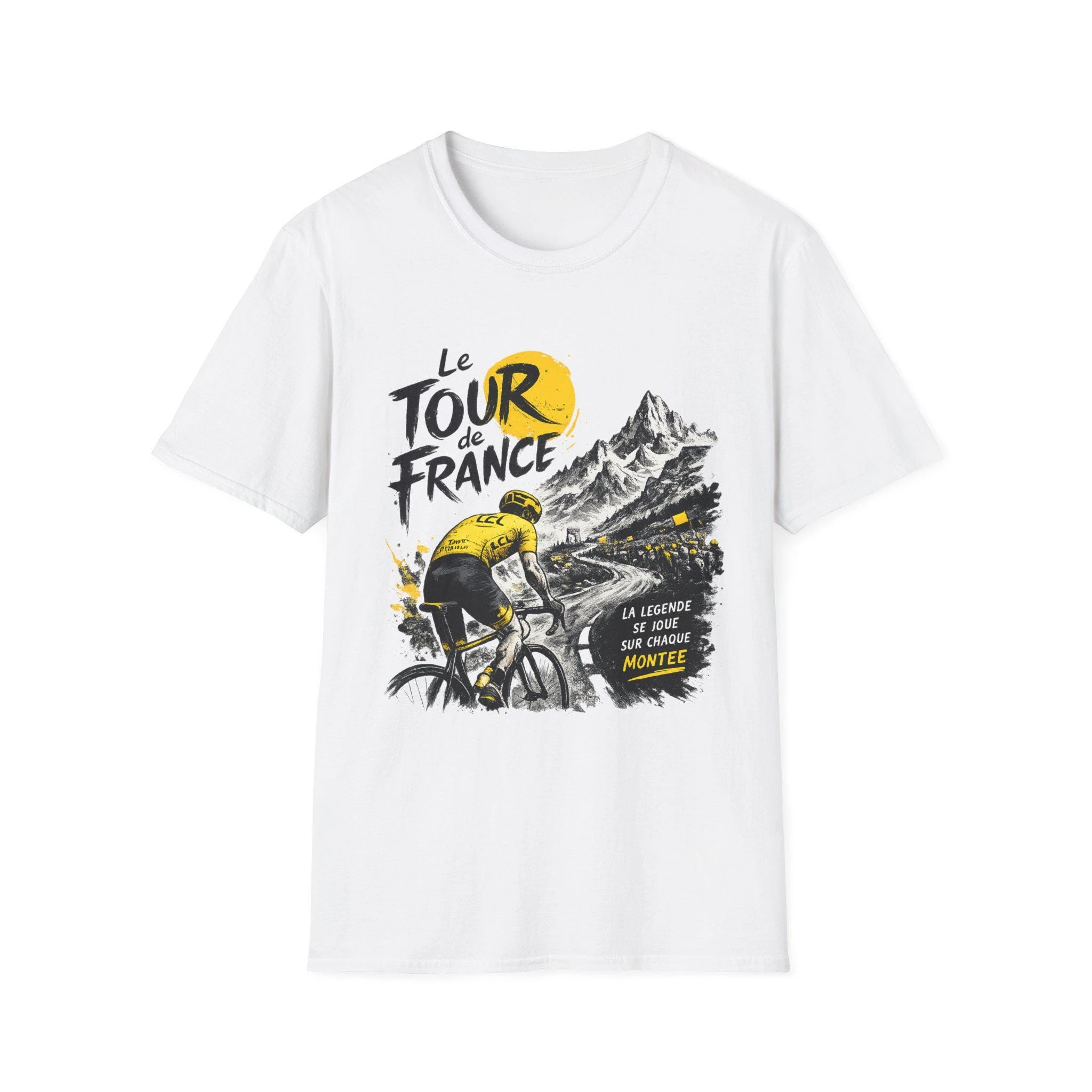 Tour De France Cyclist Design T-shirt Retro Cycling Race Pure Cotton T-shirt 2026 Summer Men's Women's Oversized Y2k Clothing