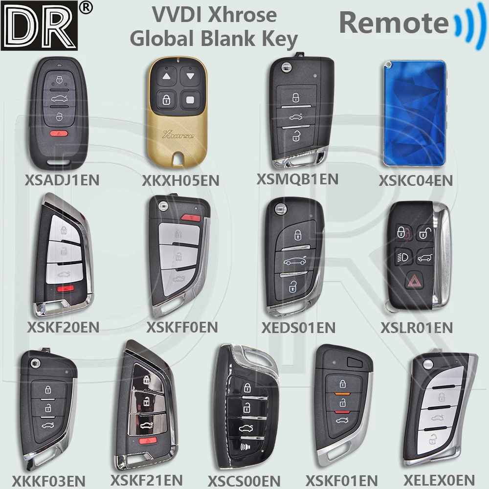

Универсальный глобальный ключ DR VVDI (пустой) серий XE, XK, XS, совместимый с VVDI Key Tool для VW/Volkswagen, Toyota, Hyundai, KIA, Chevrolet