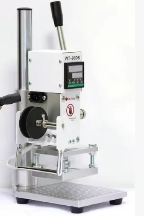 Mini Gold Silver Manual Hot Foil Stamping Machine for PVC Paper Leather Customizable Logo Embossed T Slot Gilding Machine