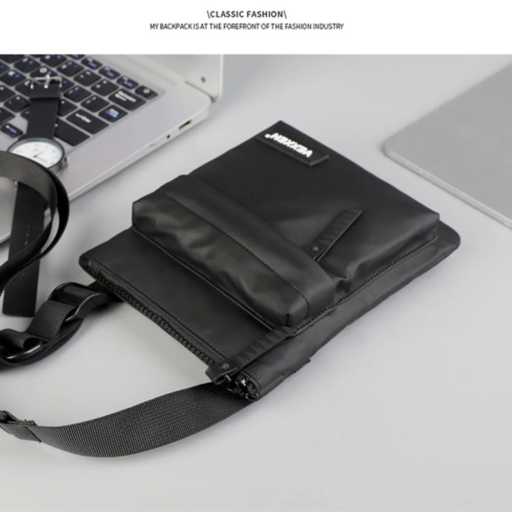 Casual Multifunctional Crossbody Phone Pouch Handheld Sports Small Shoulder Bag Street Style Waterproof Male Square Bag Outdoor