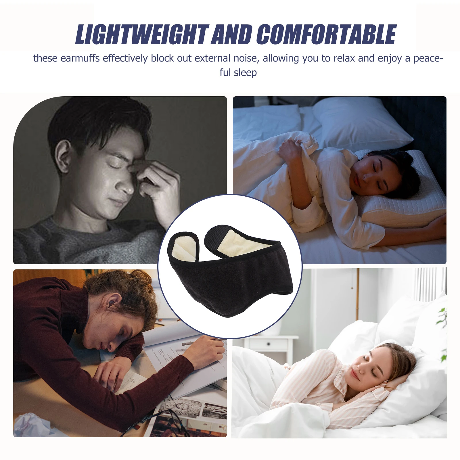 

Noise Isolating Ear Muffs For Sleeping Soft Comfortable Earmuff Cover For Adults Women Men Winter Warm Headband