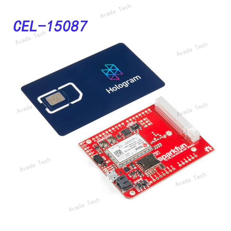 Avada Tech CEL-15087 LTE CAT M1/NB-IoT Shield - SARA-R4 (with Hologram SIM Card)