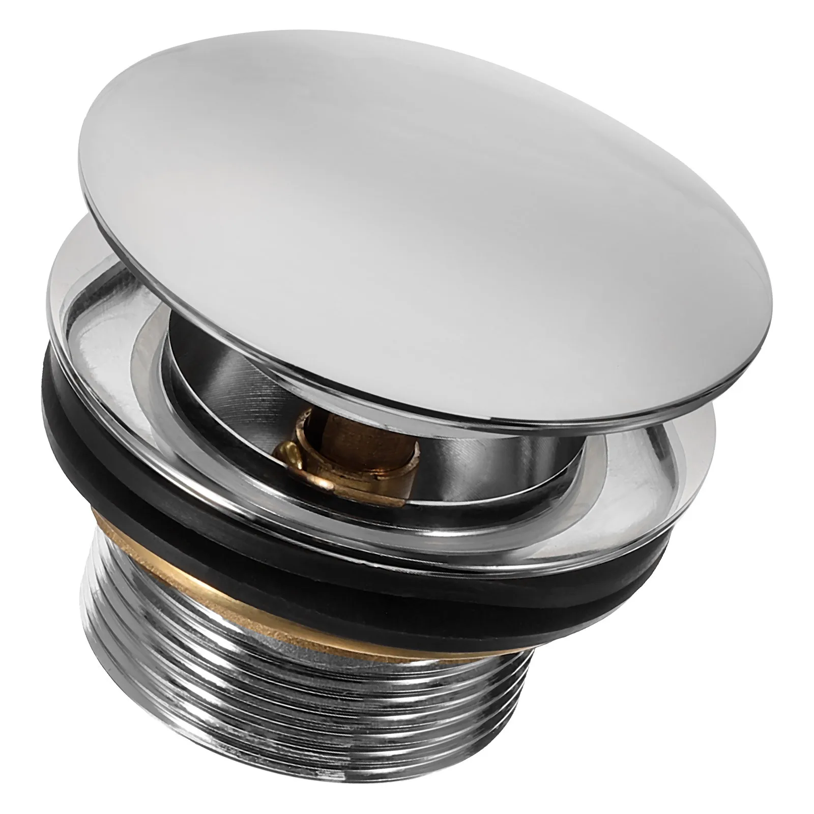 

1pcs Foot Press Bathtub Strainer Copper Tub Stopper Replacement Universal Bathroom Drain Plug Easy Install Tub Drain Stopper