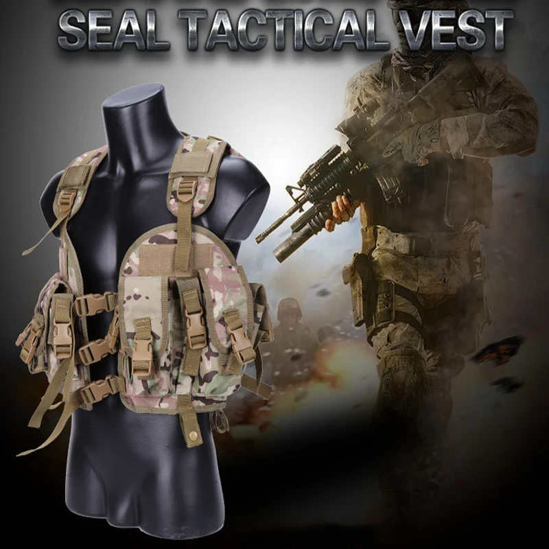 

Men's Army Combat Vest Outdoor Hunting Protective Equipment Airgun Colored Bullet Protective Clothing Hunting Accessories