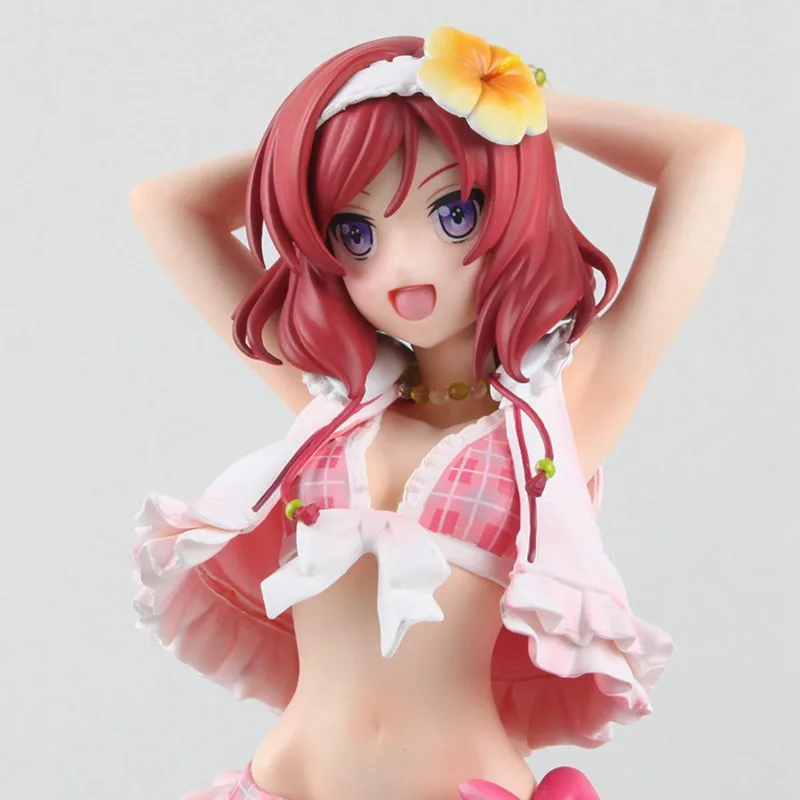 23CM Amine LoveLive! Figura de Maki Nishikino do Projeto Ídolo Escolar Vere Modelo de Brinquedo Coleção de Presente Permanente Figura de Ação