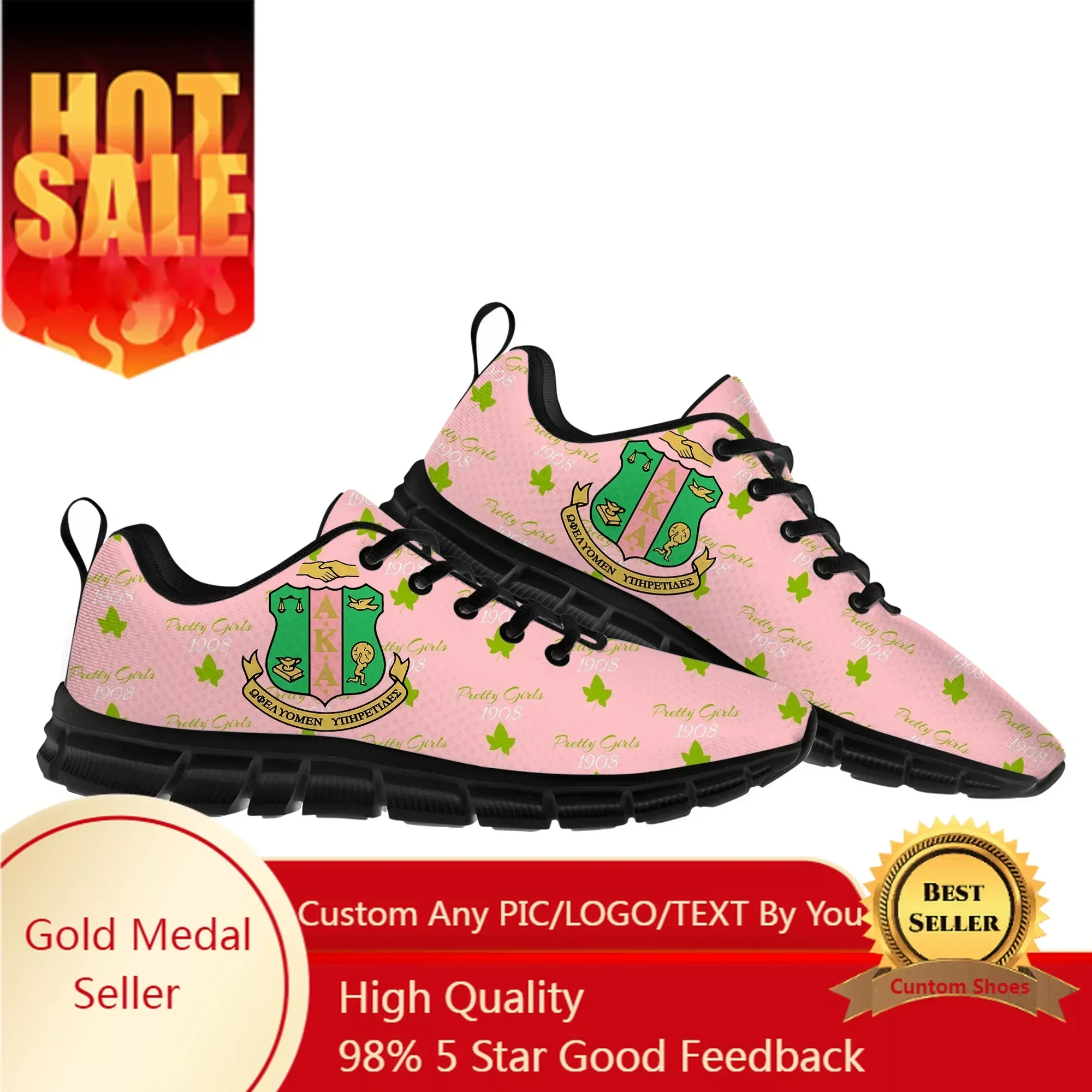 

A-Alpha Sorority A-AKA 1908 Sports Shoes Kappa Alpha Mens Womens Teenager Sneakers Parent Child Sneaker Customize Shoe