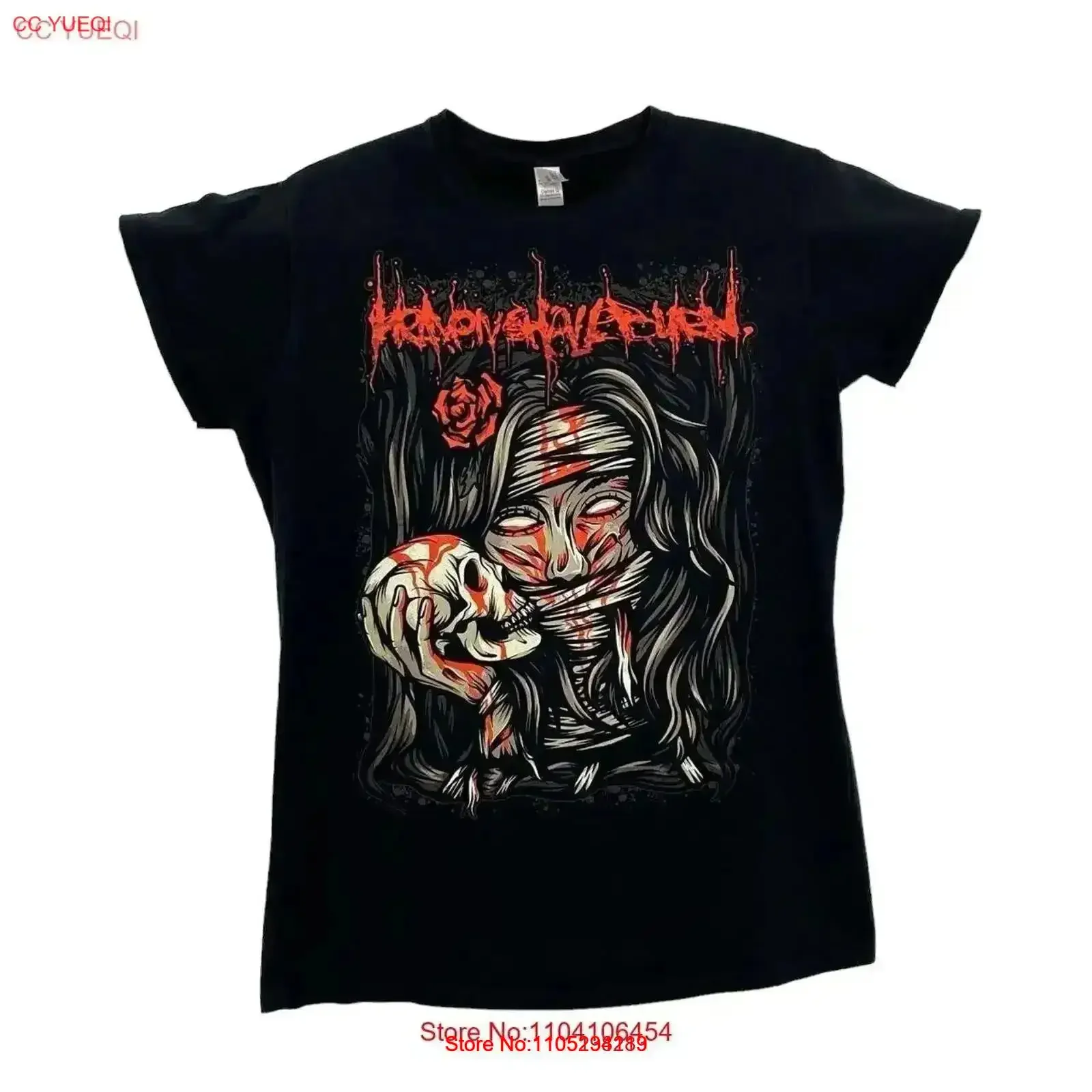 HEAVEN SHALL BURN Metalcore Melodic Death Metal Band T Shirt Women's Large vintage Washed fashion Stretched vintage Washed