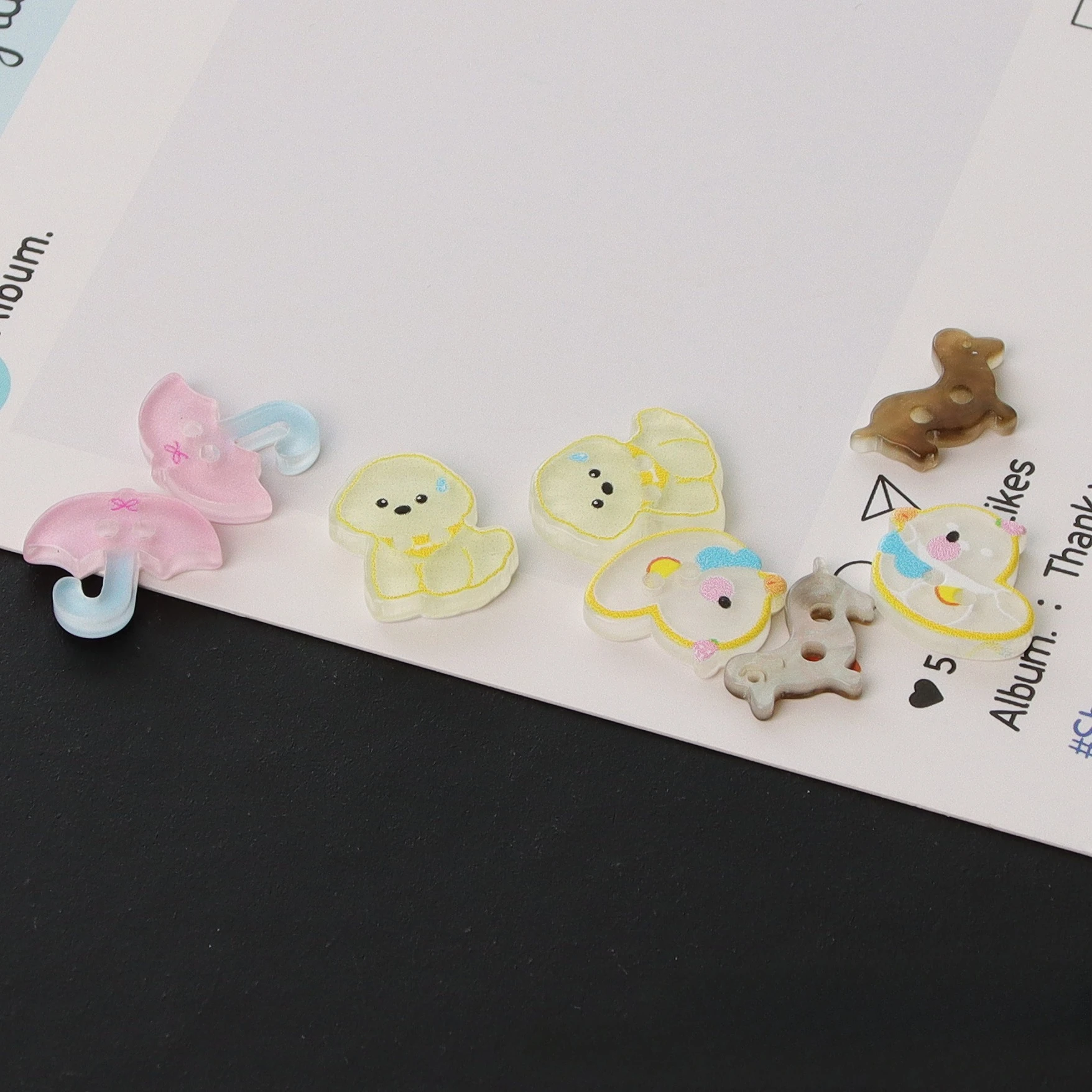 10 個かわいい漫画樹脂ボタン傘アヒル犬ボタンベビーキッズ衣 - Baby Clothing Sewing のレビューと価格