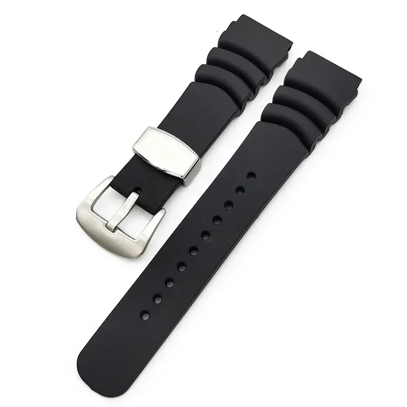 Silicone Watch Strap for Seiko for Water Ghost Diving 007 for Abalone Canned Thickened Resin Wrist Strap 20/22mm Belt Accessory