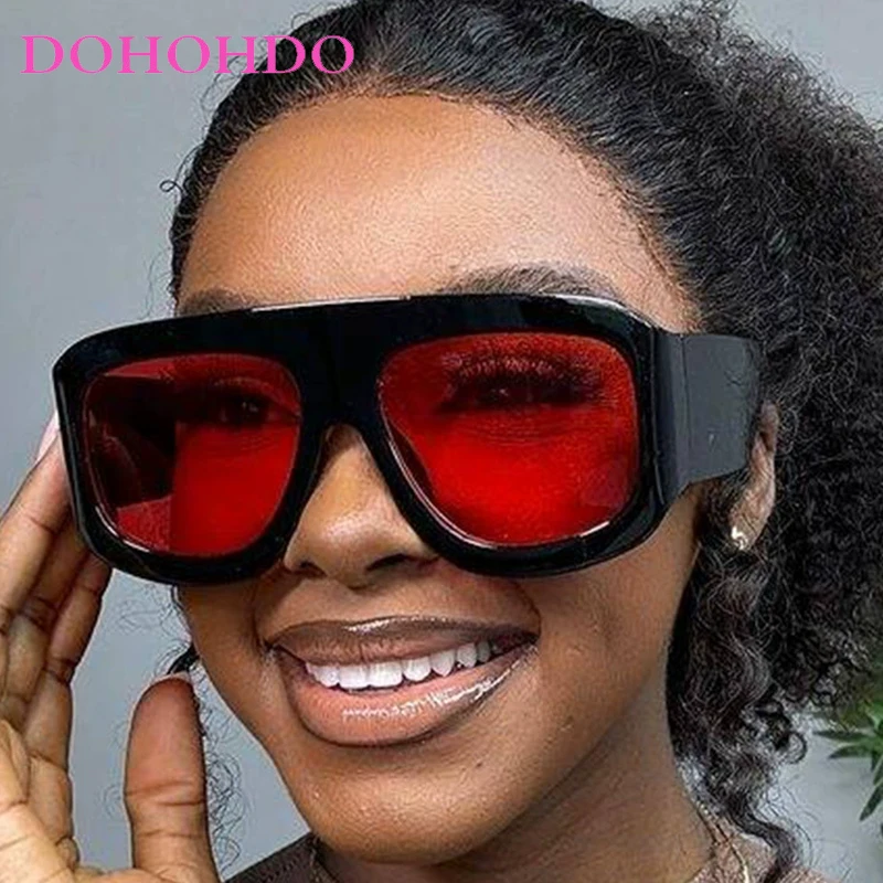 

DOHOHDO Oversized Square Sunglasses Women Personality Simple 2025 Eyewear Women Fashion Retro Glasses Women Gafas De Sol Mujer