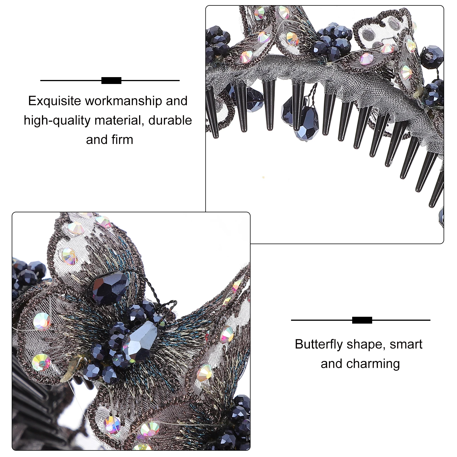 

1Pcs Stylish Crystal Hairgrip Large Hair Accessories for Various Events and Everyday Use Crystal Hairpin Hair Accessories