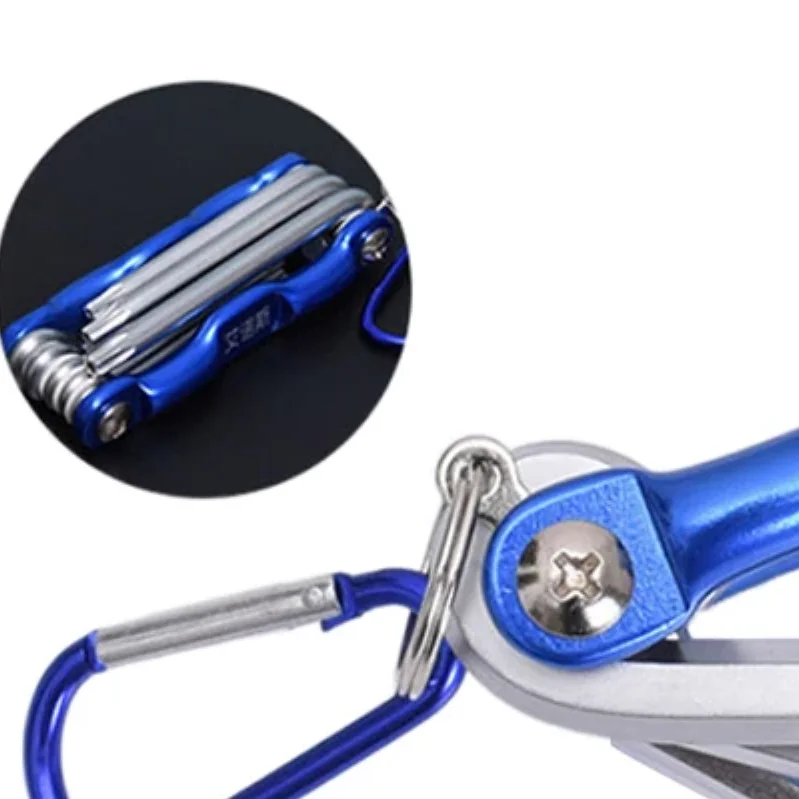 

Folding Portable Hexagonal Wrench Set Metal Metric Chave Allen Key Hex Screwdriver Wrenches Hand Tool Repair Tools