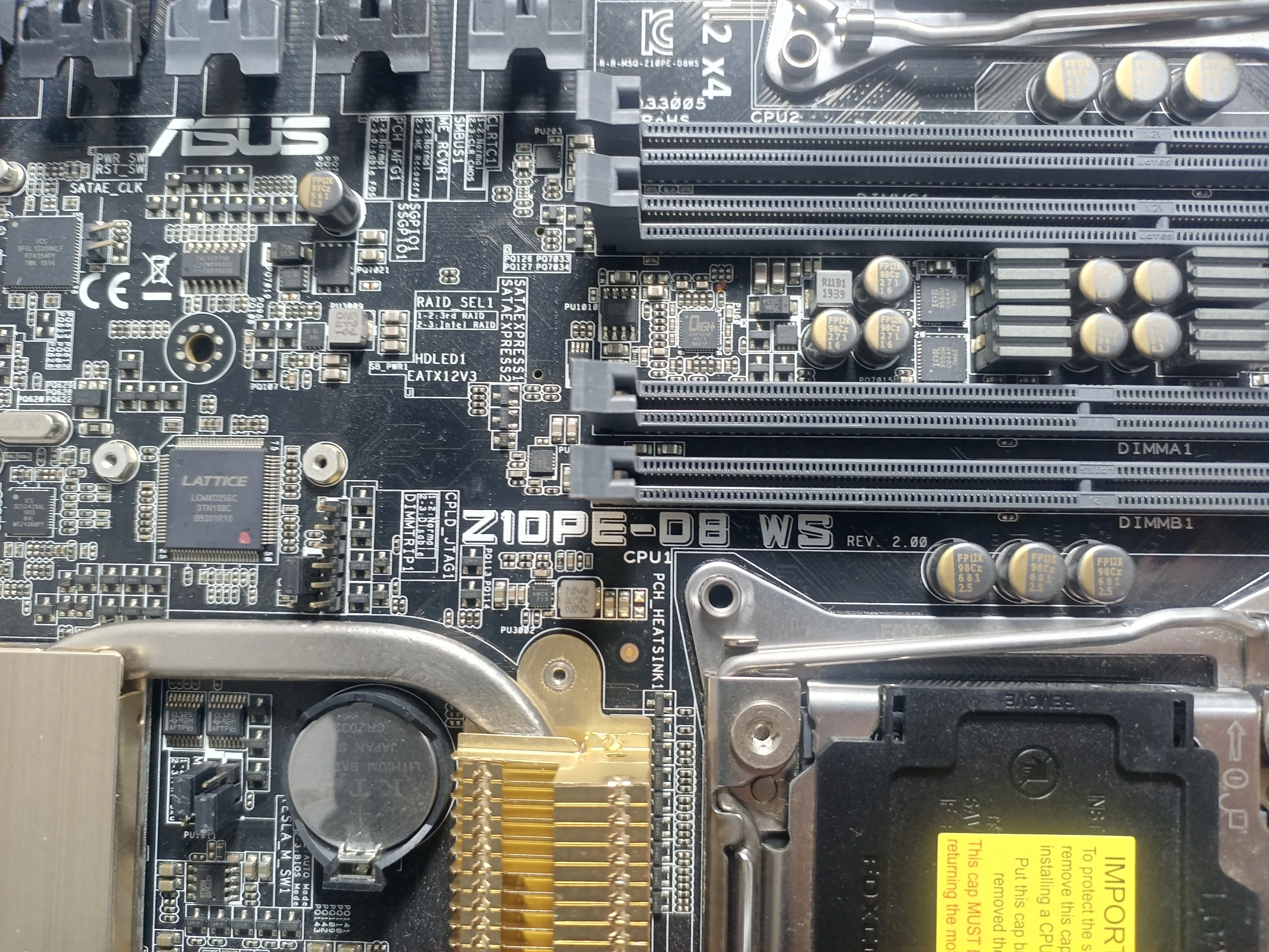 ASUS Z10PE-D8 WS LGA 2011-3 motherboard memoria ram ddr4 C612 PCH CPU Intel Xeon E5-2699 v4  2697 v4 2697 v3 2690 v3 M.2 EEB view 2