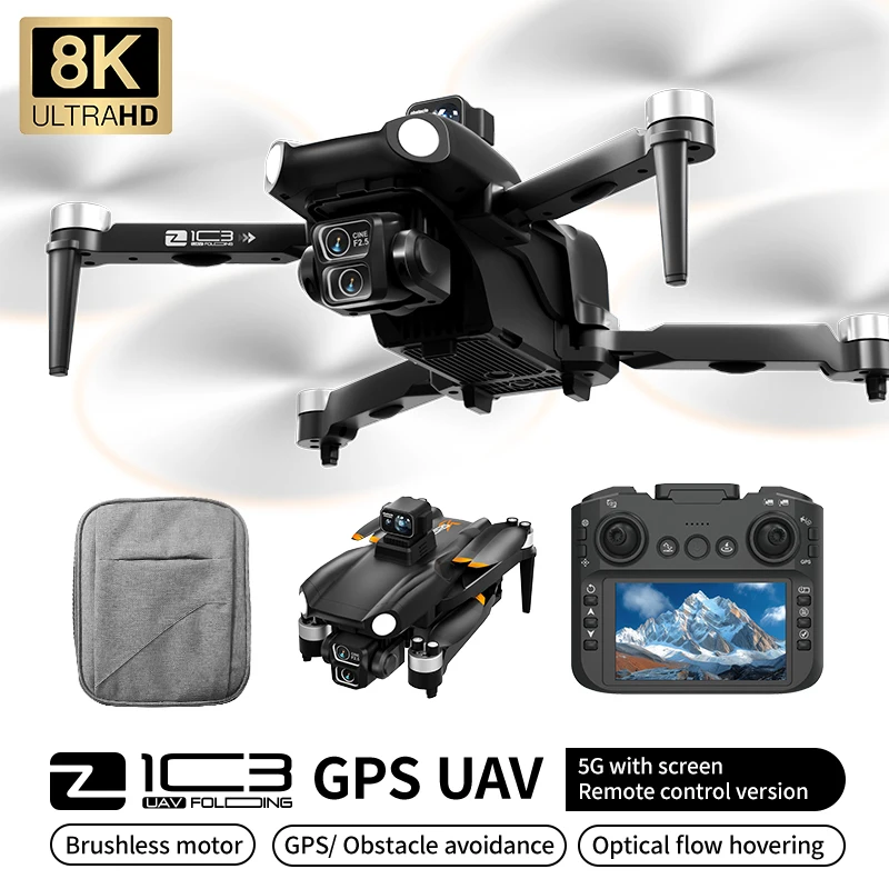 

TOYS Z103 ultra drone professional 8k 4 axis lens dual camera hd 5g gps wifi fpv eis rc drone laser avoid obstacles quadcopter