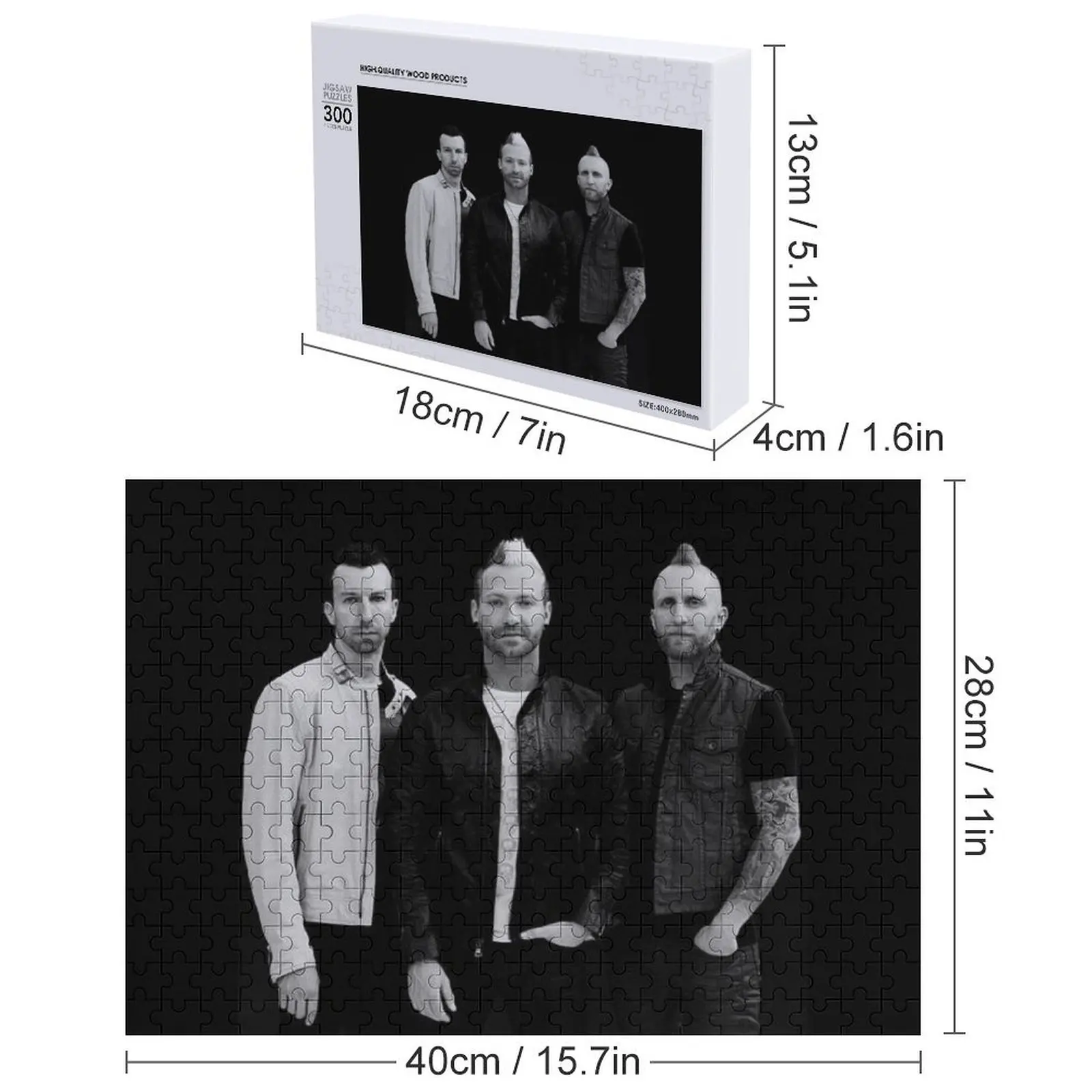 พัซเซิลจิ๊กซอว์ลายเทาส์ฟุตครัช 3 สมาชิก ดีไซน์เท่ๆ ของเล่นแบบกำหนดเองสำหรับเด็กและผู้ใหญ่