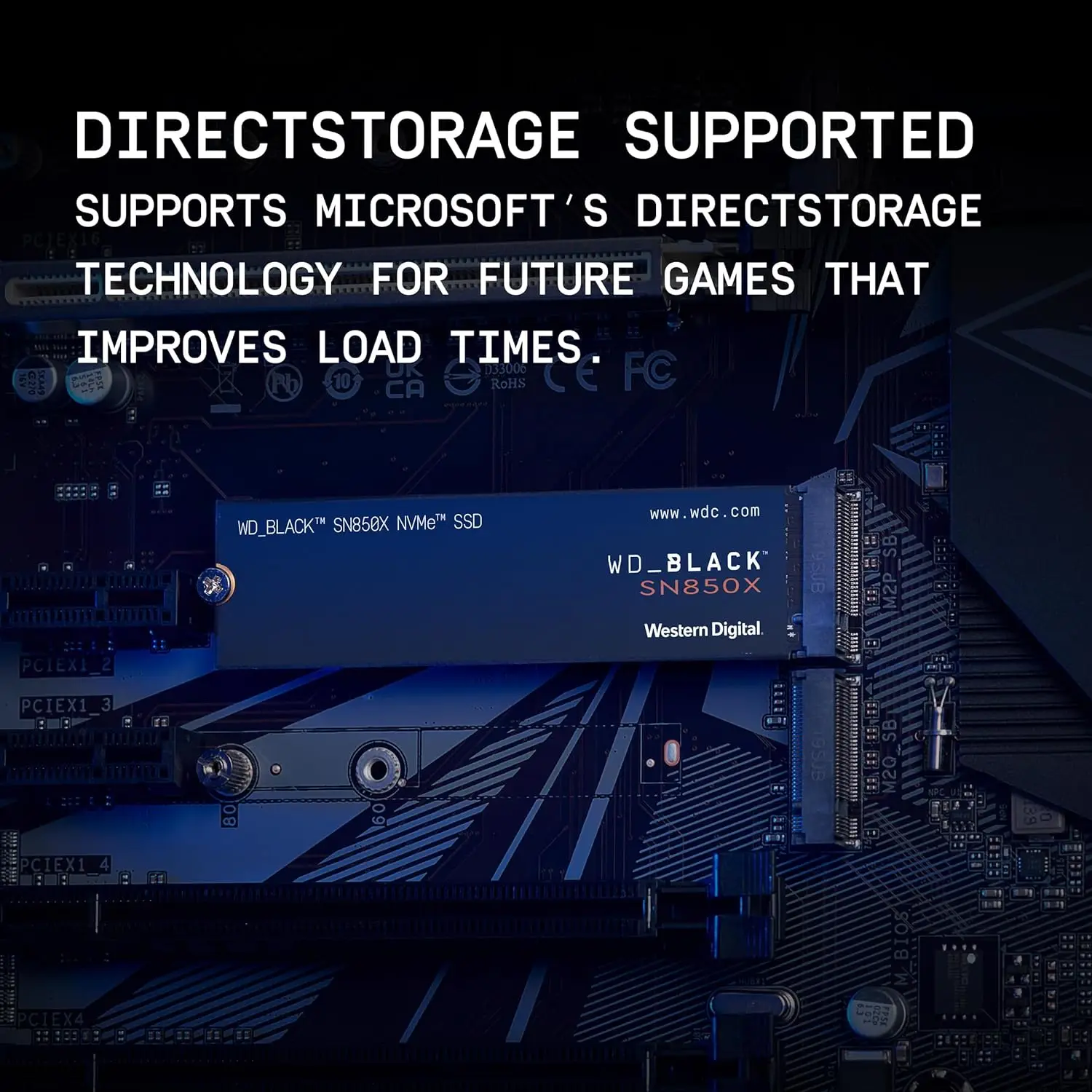 ويسترن ديجيتال WD_BLACK SN850X 1 تيرا بايت 2 تيرا بايت 4 تيرا بايت M.2 2280 NVMe PCIe Gen 4.0x4 SSD محركات أقراص الحالة الصلبة لأجهزة الكمبيوتر المحمول للألعاب PS5