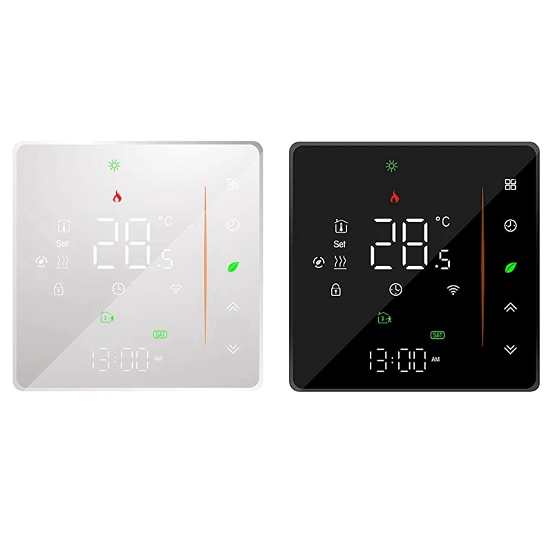 

Wifi Smart Thermostat Temperature Controller Weekly Programmable Supports Touch Control-3A Durable Easy Install