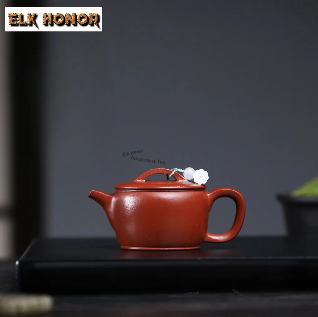 100ml Antique Yixing Purple Clay Mini Teapots Handmade Mengchen Hanwa Small Pot Raw Ore Zhu Mud Kettle Chinese Zisha Tea Set