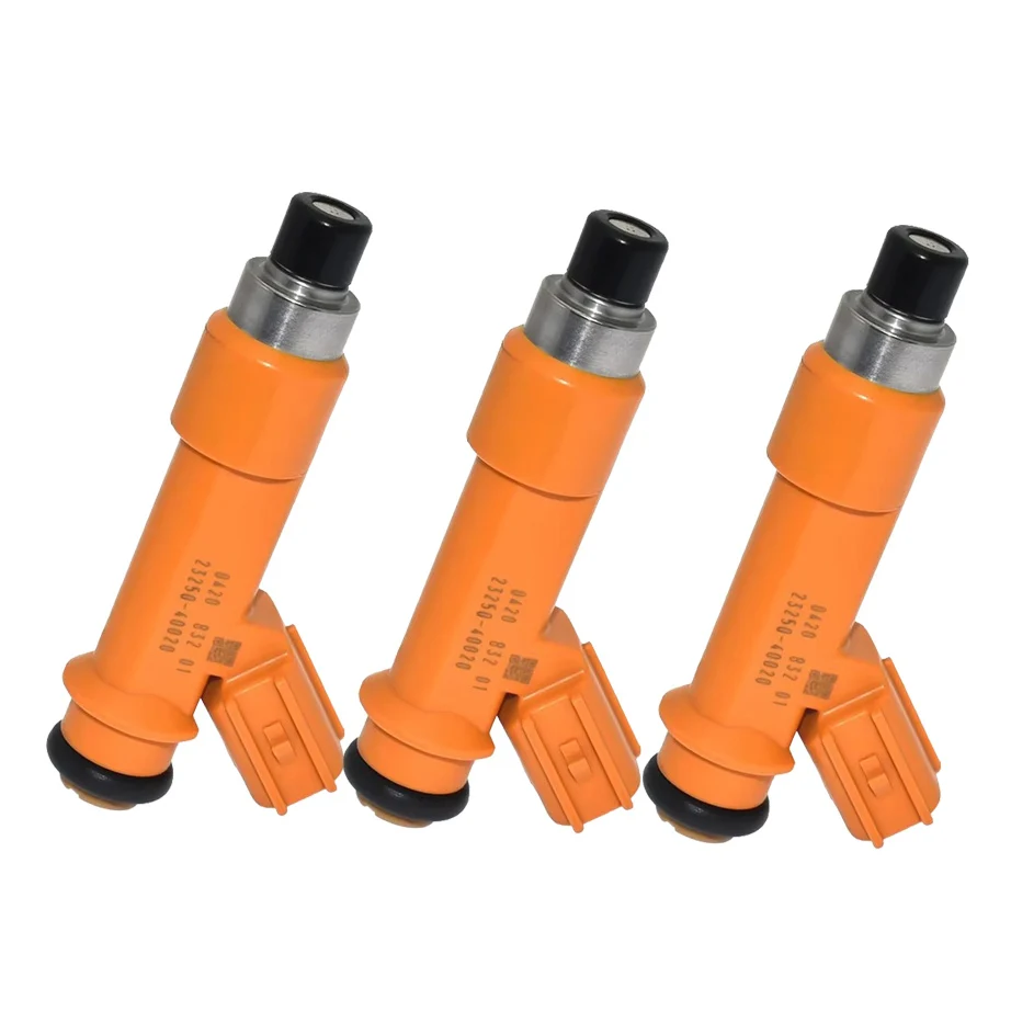 3PCS Fuel Injectors 23250-40020 23209-40020 for TOYOTA EU Yaris 2005~2011 IQ 2008 1.0L 1KR-FE