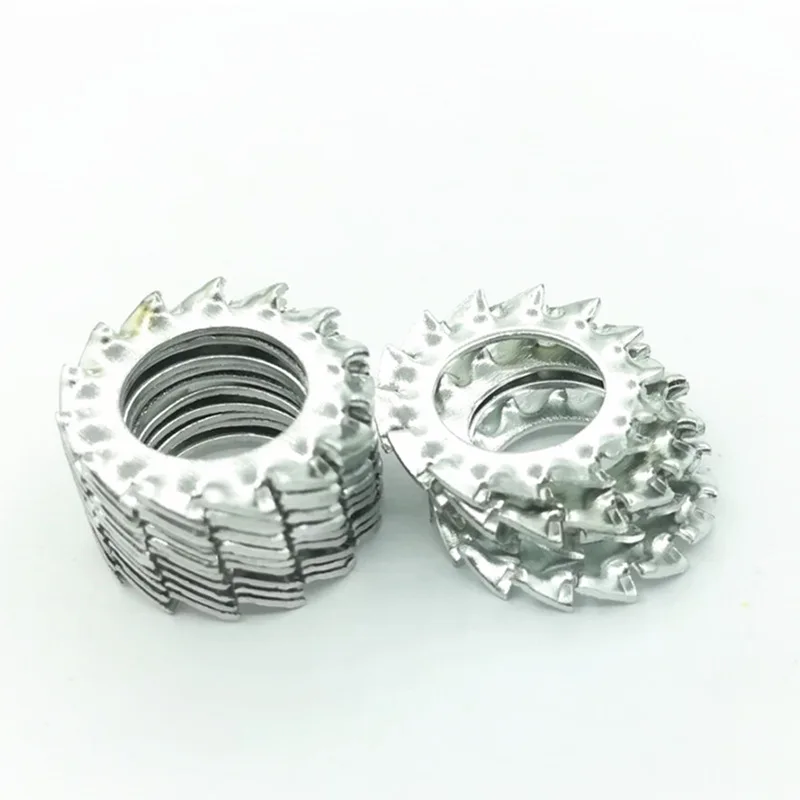 700Pcs M3‑M8 Galvanized External Serrated Lock Washers Assortment Kit, Multi‑Tooth Anti‑Loosening Gaskets