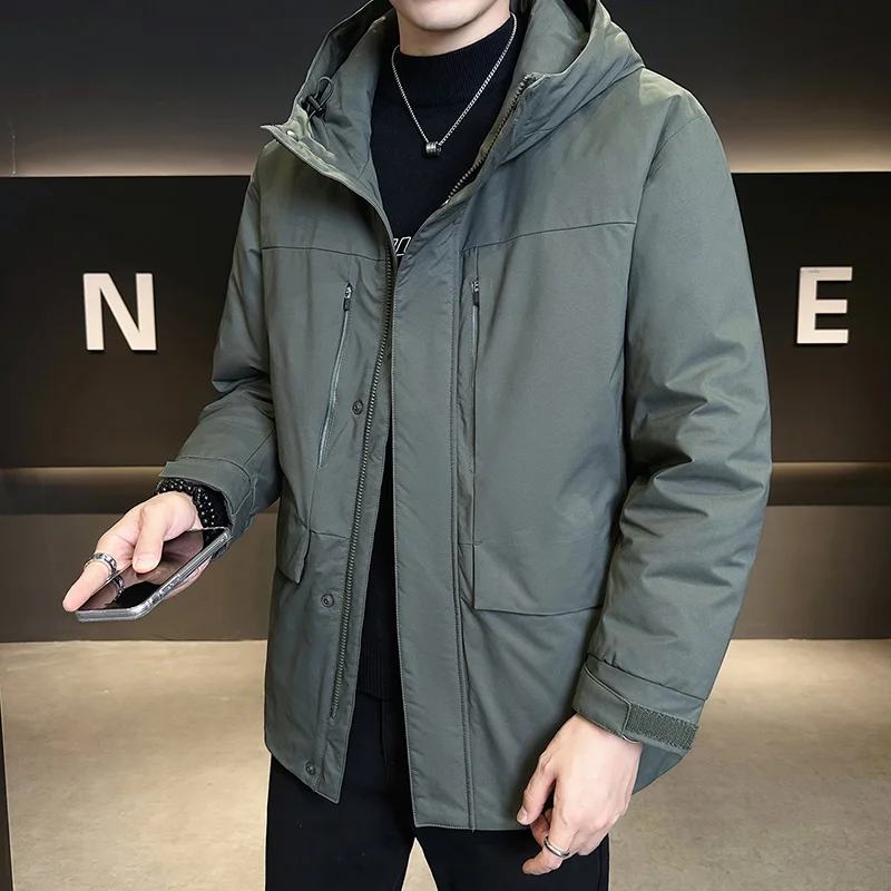 Hiking Jacket for Men Couple Outfits  Windproof and Waterproof Jacket Sporty Style Coat Mountaineering Suit Winter Down Jacket