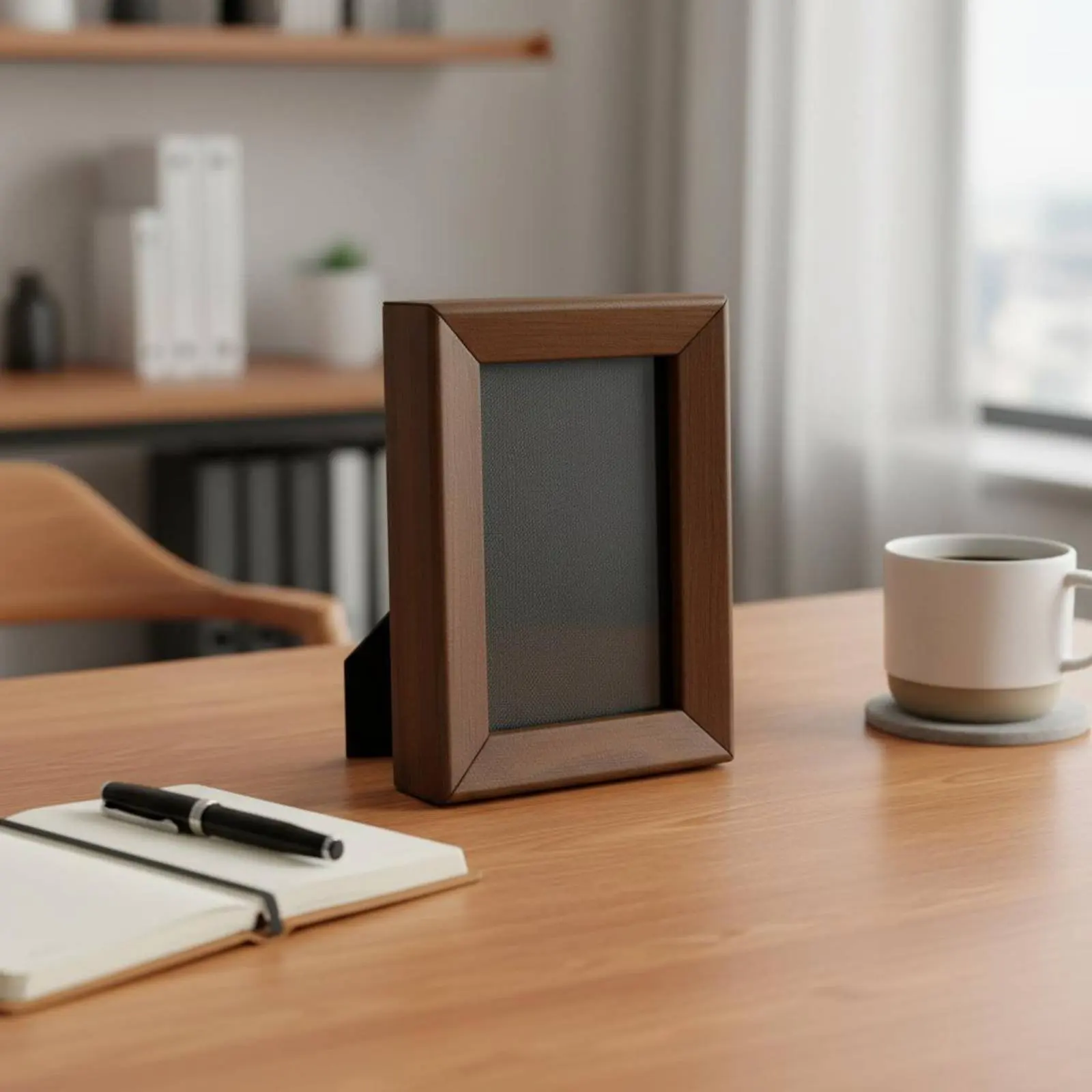 

Desktop Photo Frame Album Adhesive-Backed Mini Photo Album Frame Easy to Browse Transparent Panel for Fridge