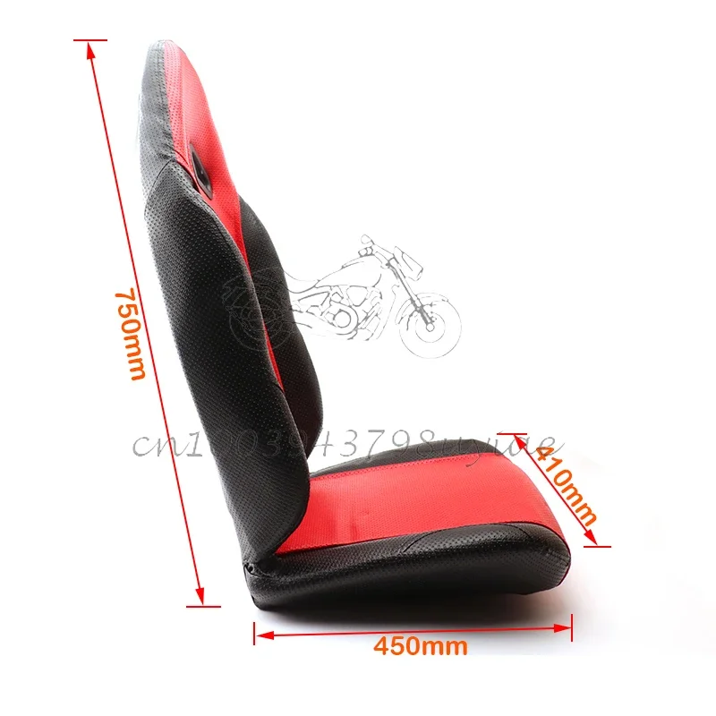 

Красный, черный, 4-колесный картинг, квадроцикл, UTV, аксессуары для внедорожников, среднее одноместное сиденье с раздвижными деталями