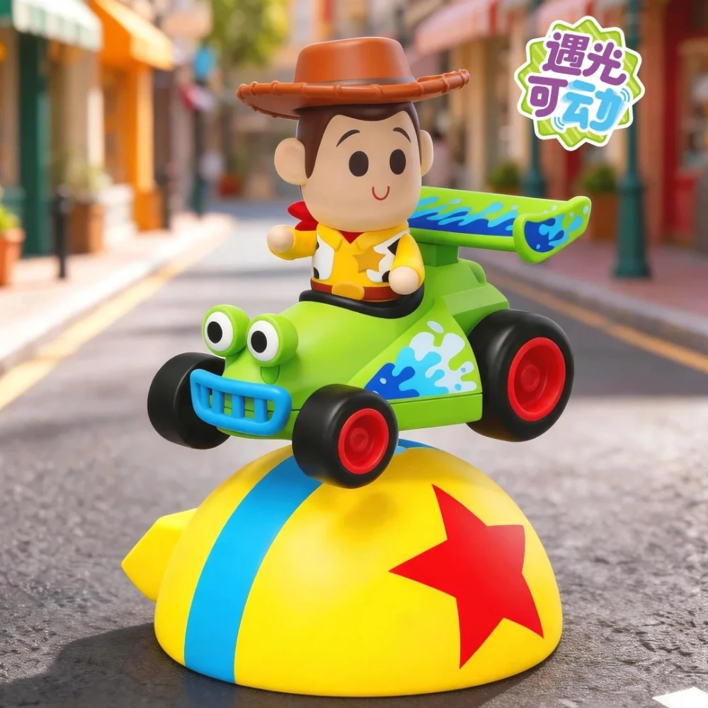 

Toy Story Light-activated Movable Blind Box Woody Buzz Lightyear Figure Doll Model Cute Desktop Ornament Mystery Bag Toys Gifts